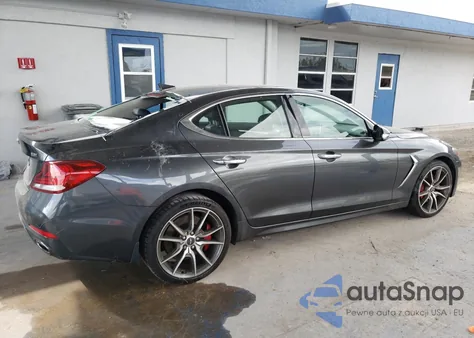 2021 Genesis G70 из США, поврежденный, VIN KMTG74LE3MU073887